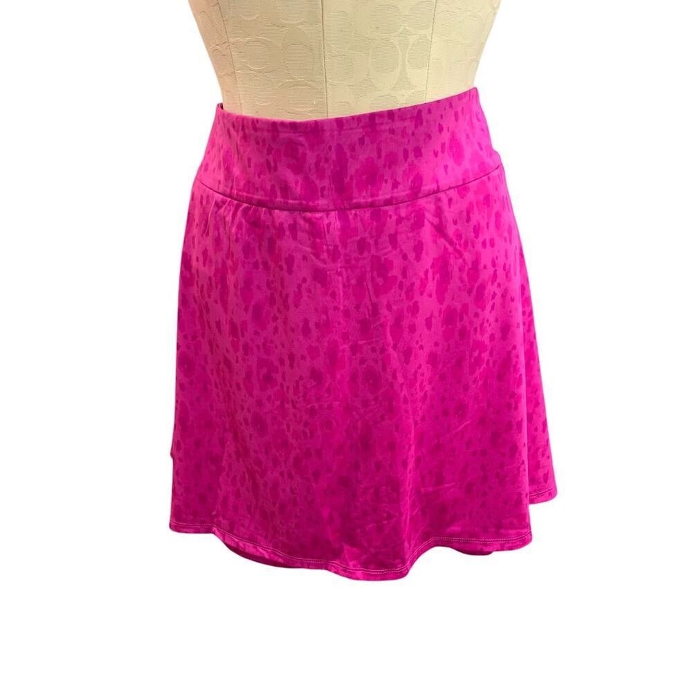 2XL Adidas Womens New Print Golf Skirt Skort Fuchsia HY4096